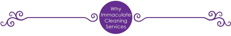 Why Immaculate Cleaning Decorative Header